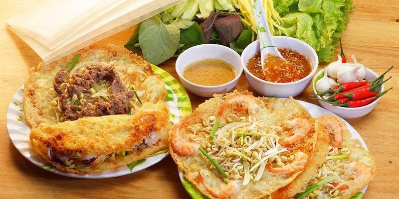 Bánh xèo tôm nhảy Ông Hùng